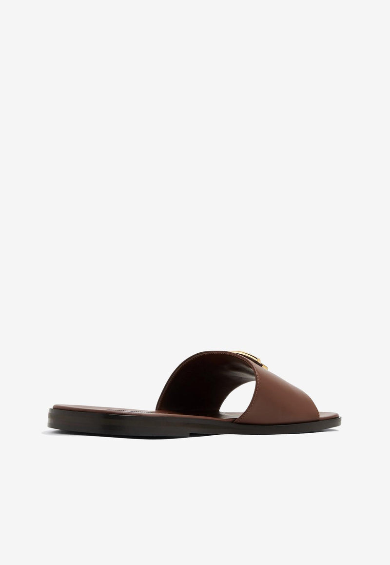 Tom Ford Brighton Leather Slides J1430-LCL076X 1B016 Brown