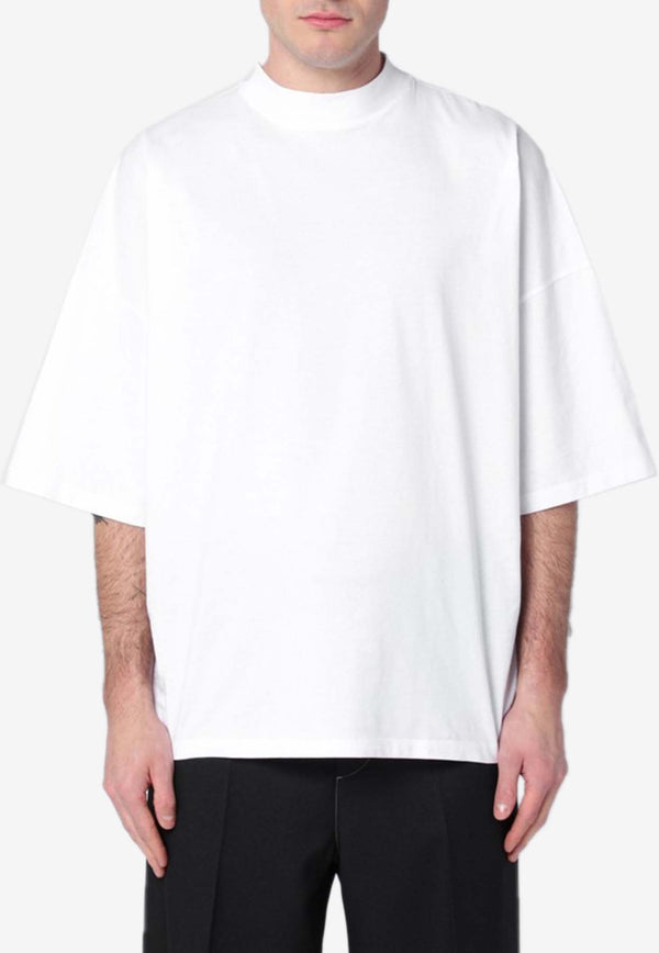 Jil Sander Mock-Neck Oversized T-shirt White J21GC0005J45084/Q_JILSA-100