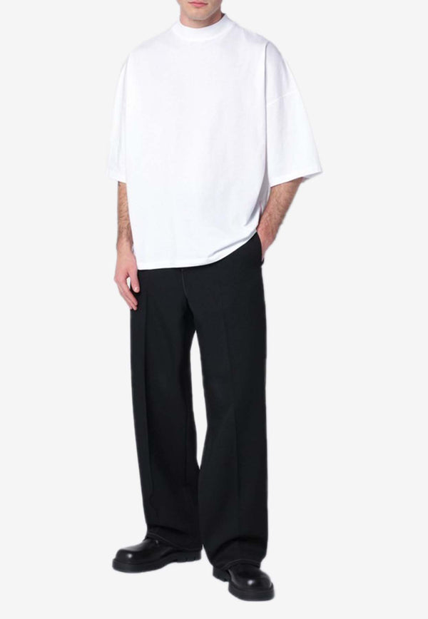 Jil Sander Mock-Neck Oversized T-shirt White J21GC0005J45084/Q_JILSA-100