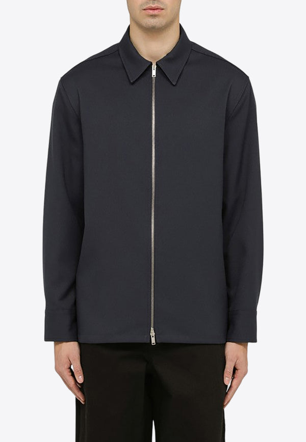 Jil Sander Two-Way Zip-Up Overshirt J22DL0178J70001/O_JILSA-411