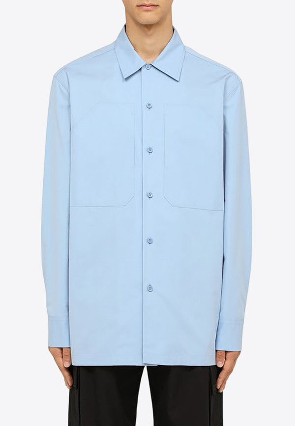 Jil Sander Oversized Long-Sleeved Shirt Blue J22DL0193J45002/O_JILSA-523