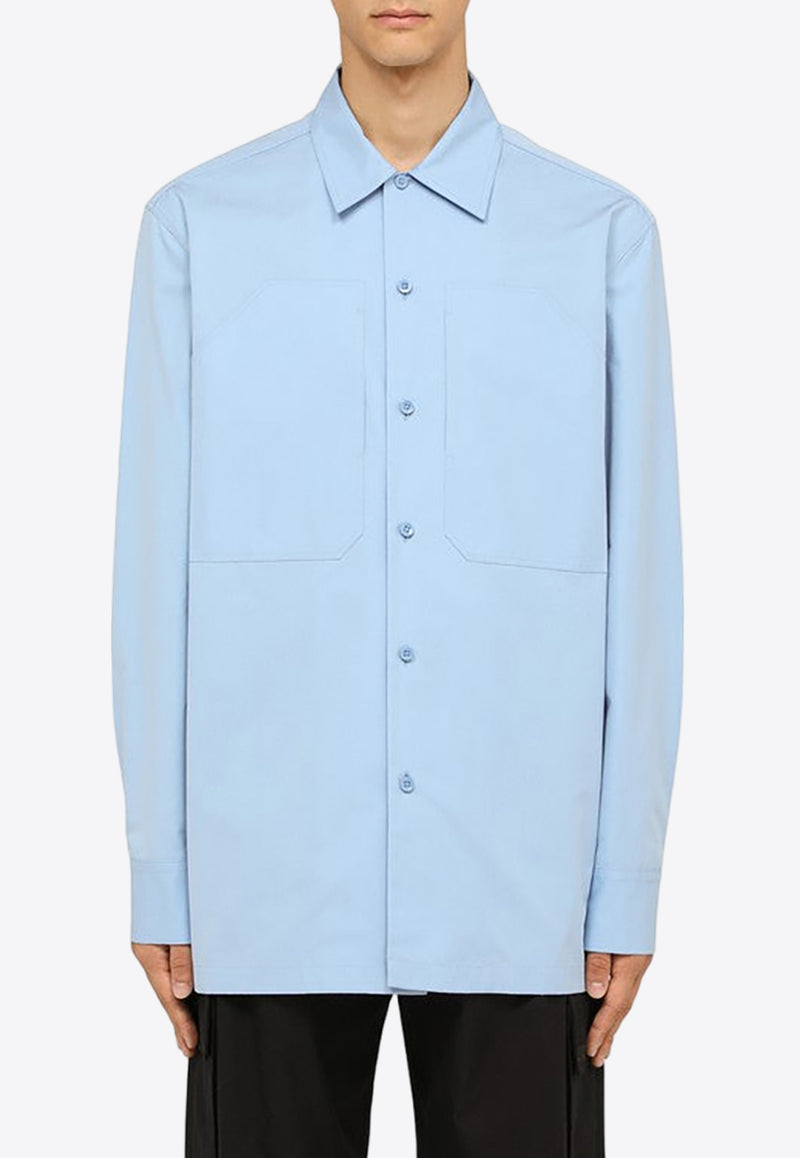 Jil Sander Oversized Long-Sleeved Shirt Blue J22DL0193J45002/O_JILSA-523