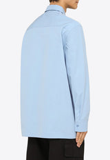 Jil Sander Oversized Long-Sleeved Shirt Blue J22DL0193J45002/O_JILSA-523