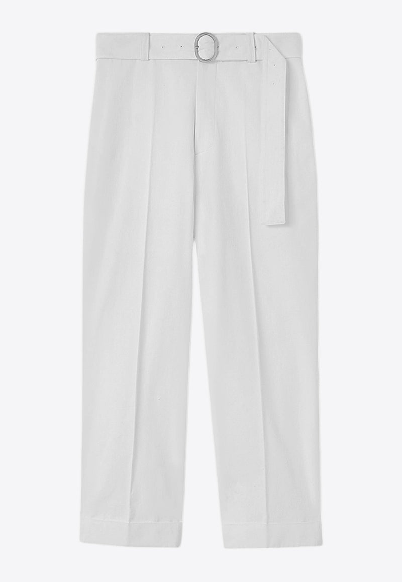 Jil Sander Straight Belted Pants J22KA0230WHITE