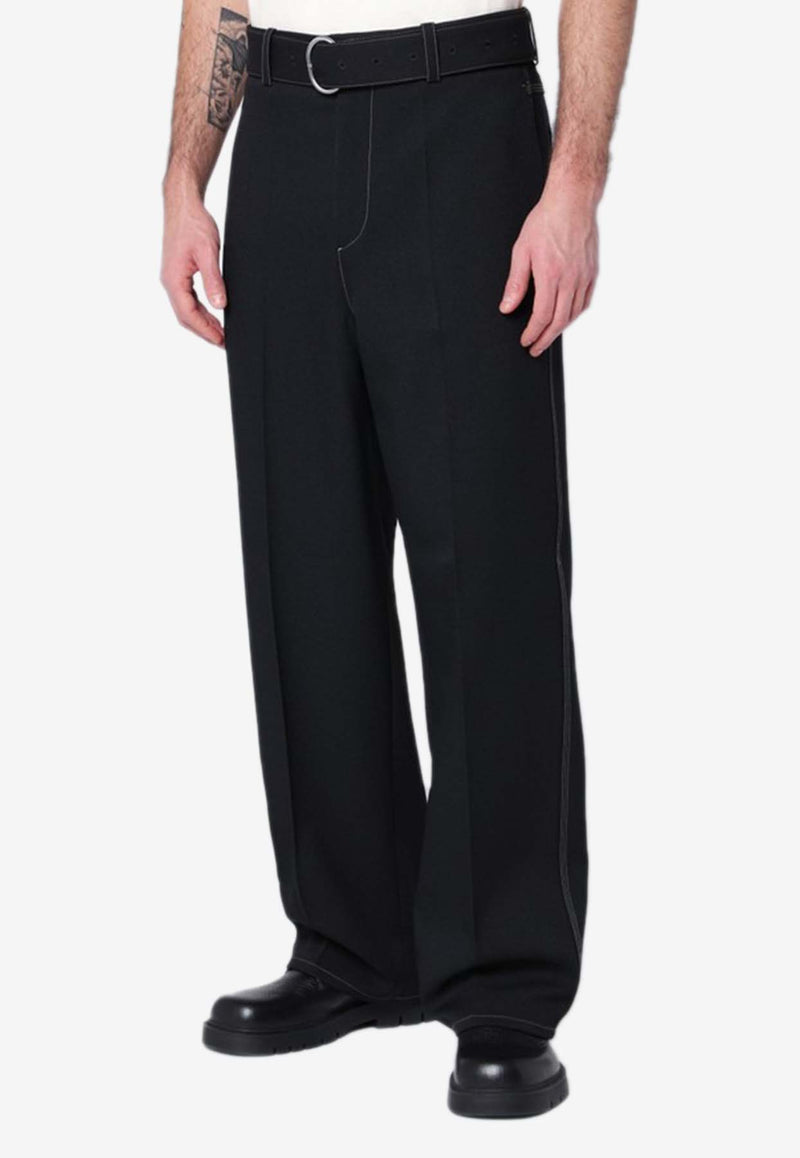 Jil Sander Straight-Leg Belted Pants Black J22KA0255J70001/Q_JILSA-001