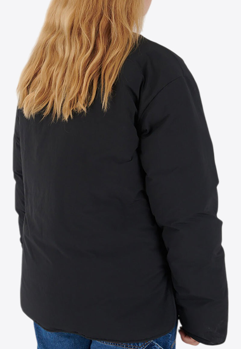 Jil Sander Zip-Up Padded Jacket Black J40AF0144BLACK