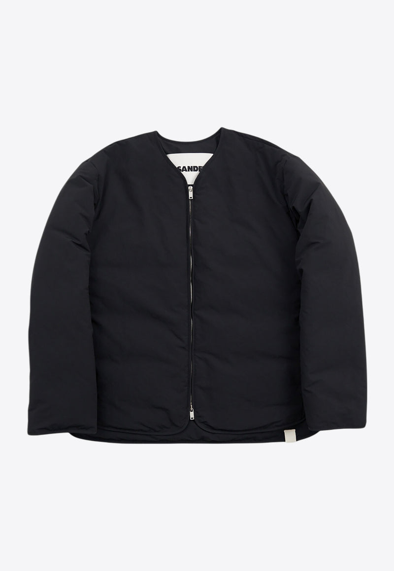 Jil Sander Zip-Up Padded Jacket Black J40AF0144BLACK