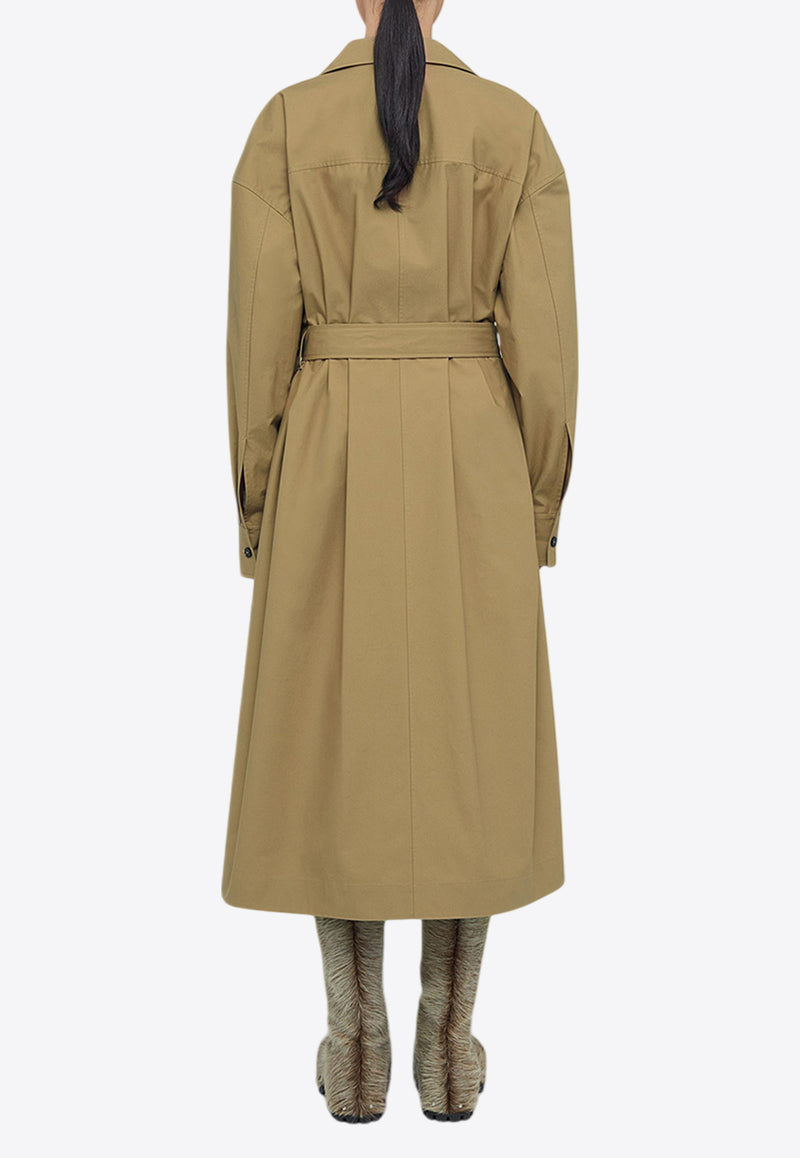 Jil Sander Long-Sleeved Midi Shirt Dress Beige J40CT0182BEIGE