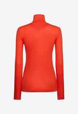 Jil Sander Long-Sleeved Turtleneck T-shirt Red J40GC0020RED