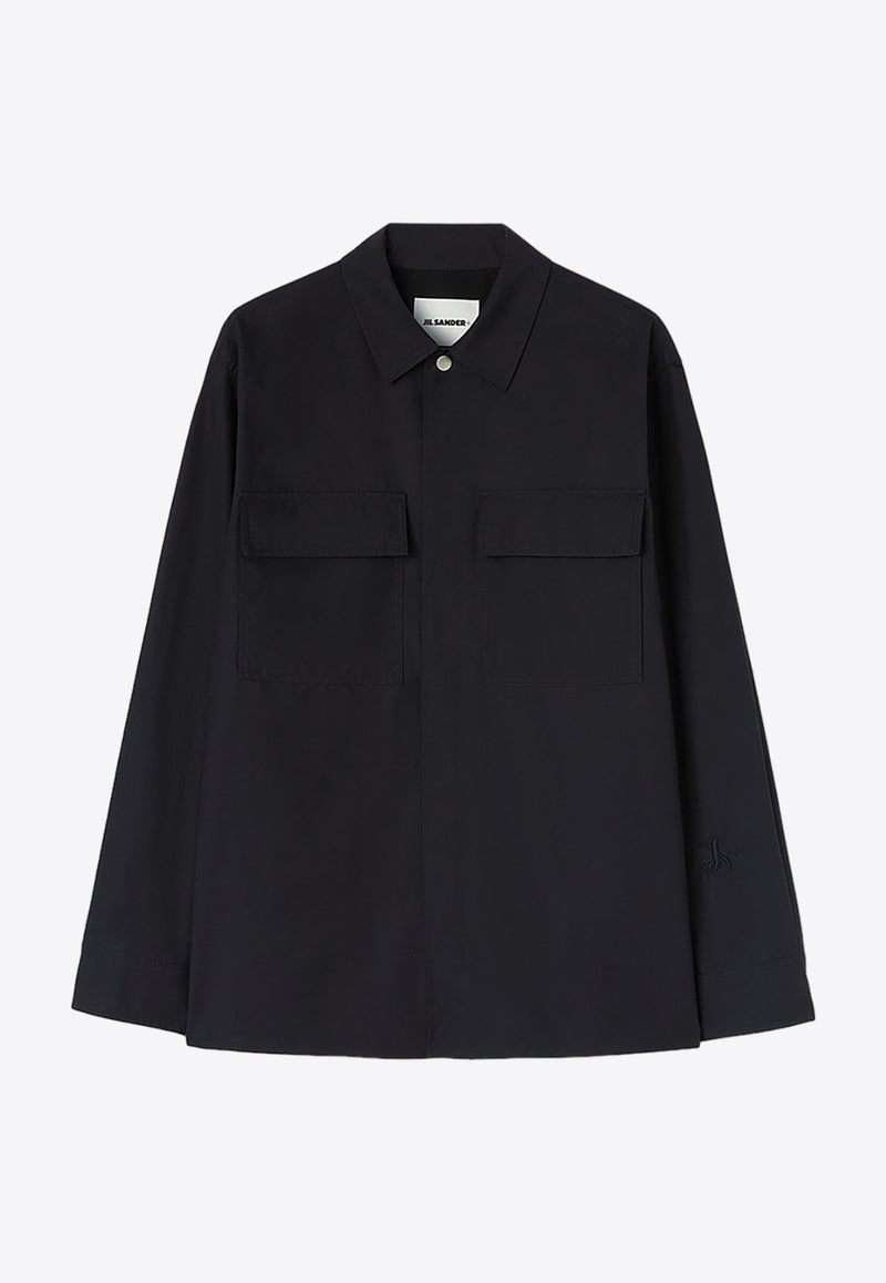 Jil Sander Long-Sleeved Solid Shirt J47DL0137-J45039NAVY