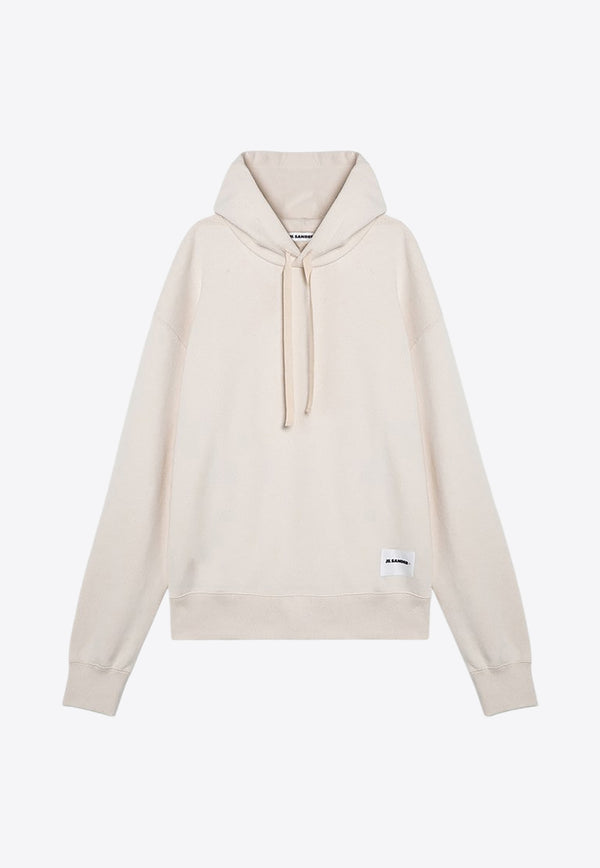 Jil Sander Logo Patch Hooded Sweatshirt Ivory J47GU0105J20010/P_JILSA-279