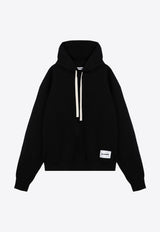 Jil Sander Logo Patch Hooded Sweatshirt Black J47GU0105J20039/P_JILSA-001