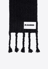 Jil Sander Mohair Blend Knitted Scarf Black J47ZZ0119J14731/P_JILSA-001