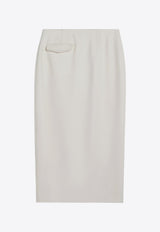 Margaux Lonnberg Jagger Wool-Blend Midi Skirt White JAGGERWO/P_LON-OW