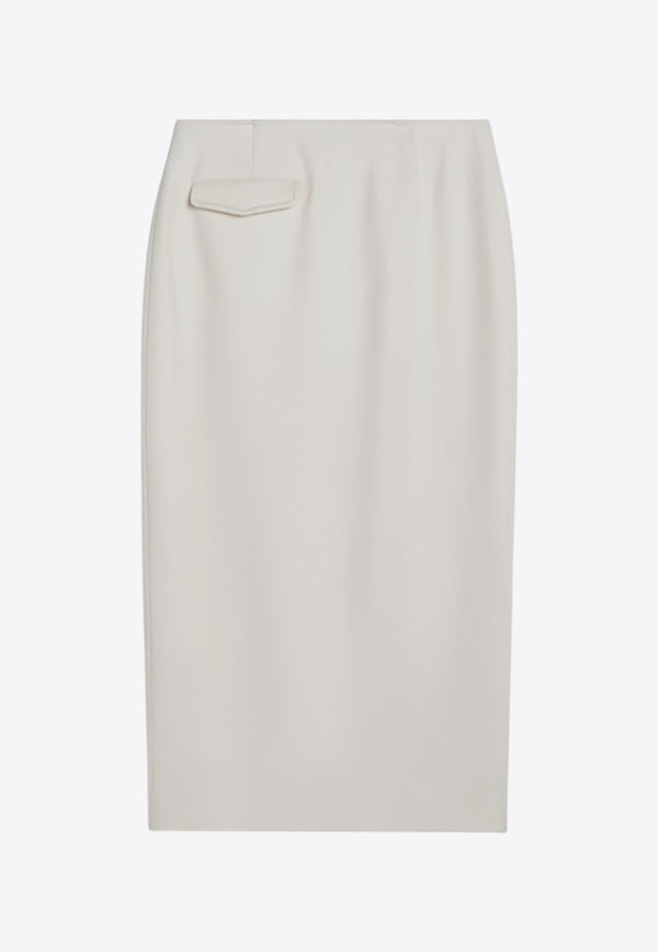 Margaux Lonnberg Jagger Wool-Blend Midi Skirt White JAGGERWO/P_LON-OW