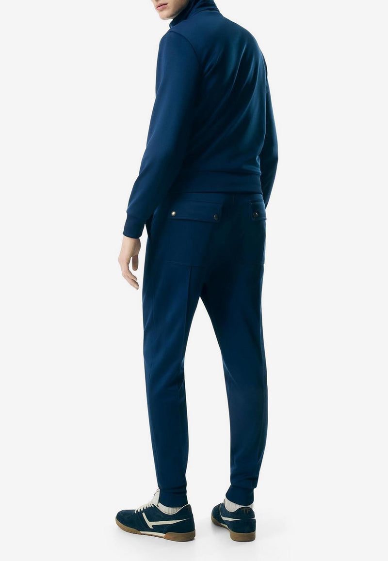 Tom Ford Drawstring Track Pants JAL005-JMN001S23 HB745 Blue