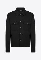 Tom Ford Cashmere Overshirt JBL013-JMK004F24 LB999 Black