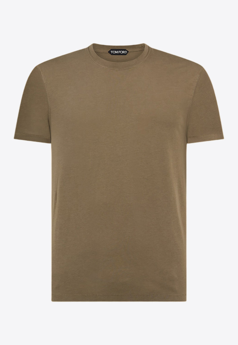 Tom Ford Crewneck Short-Sleeved T-shirt JCS004-JMT002S23 FG343 Khaki