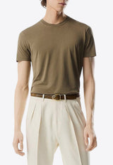 Tom Ford Crewneck Short-Sleeved T-shirt JCS004-JMT002S23 FG343 Khaki