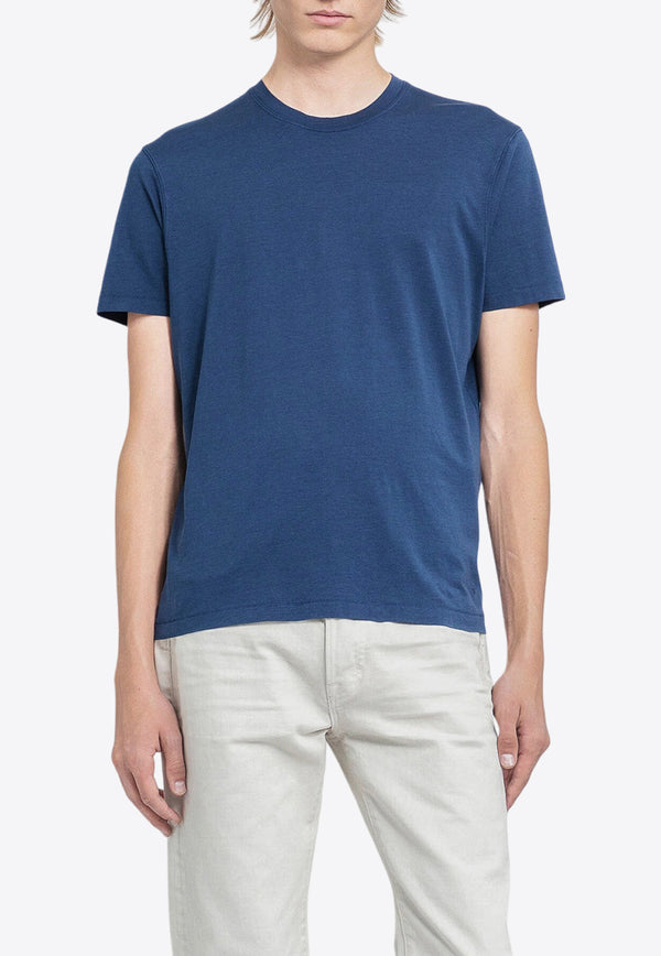 Tom Ford Crewneck Short-Sleeved T-shirt JCS004-JMT002S23 HB718 Blue