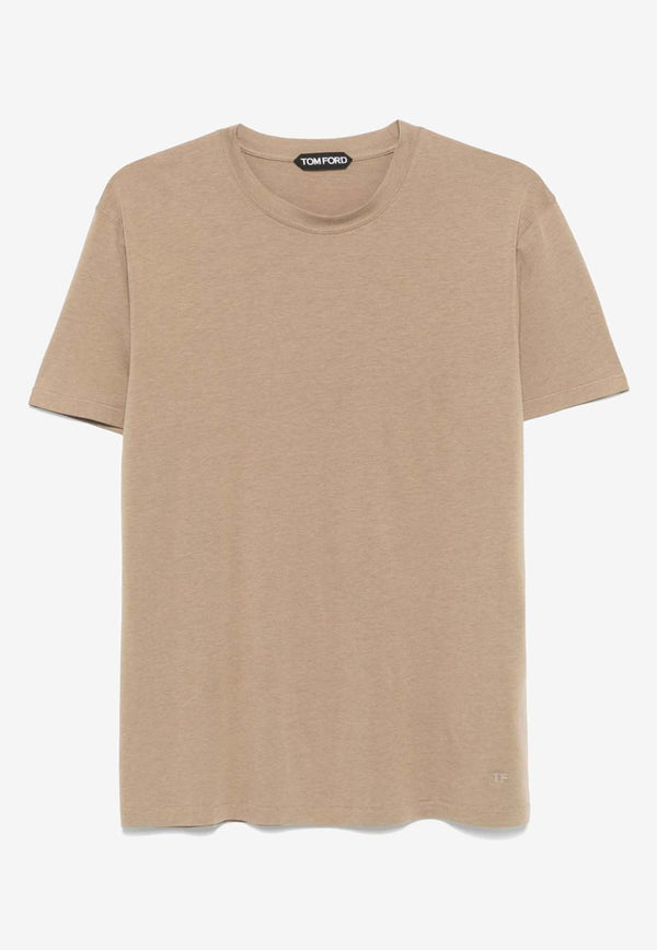 Tom Ford Short-Sleeved Solid T-shirt JCS004-JMT002S23 JB281 Beige