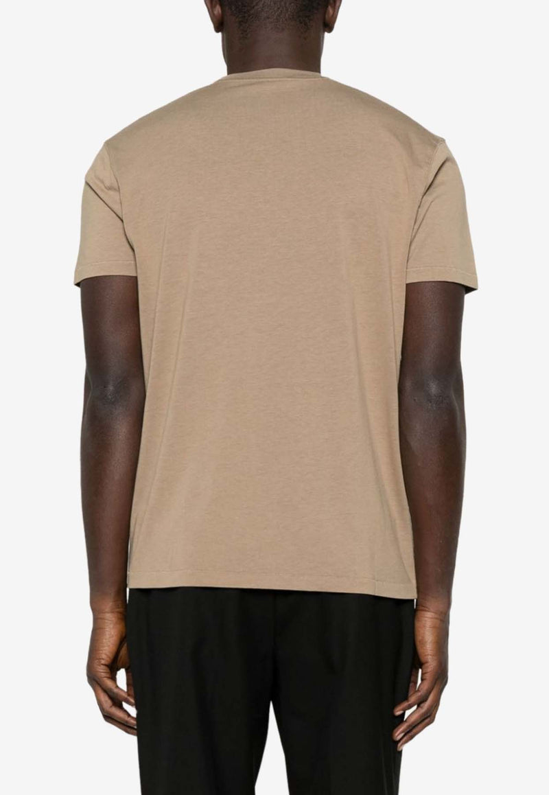 Tom Ford Short-Sleeved Solid T-shirt JCS004-JMT002S23 JB281 Beige