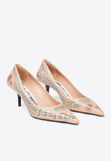 X Jean Paul Gaultier 60 Tattoo-Printed Leather Pumps Jimmy Choo JCXJPG PUMP LVO BEIGE