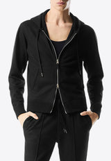 Tom Ford Cashmere Zip-Up Hoodie JDL014-JMK004F24 LB999 Black