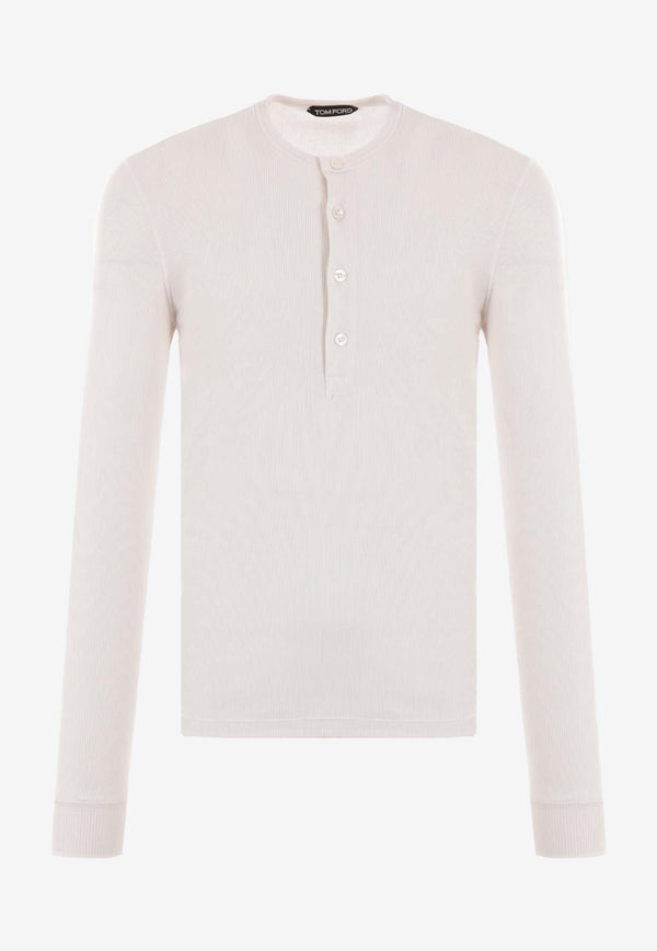 Tom Ford Long-Sleeved Ribbed T-shirt JHL005-JMT003F23 AW003