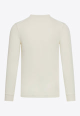 Tom Ford Long-Sleeved Ribbed T-shirt JHL005-JMT003F23 AW004 White