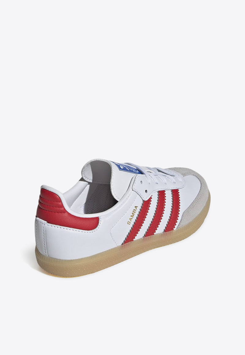 Adidas Kids Boys Samba OG Low-Top Sneakers White JI4465LE/P_ADIDS-WR