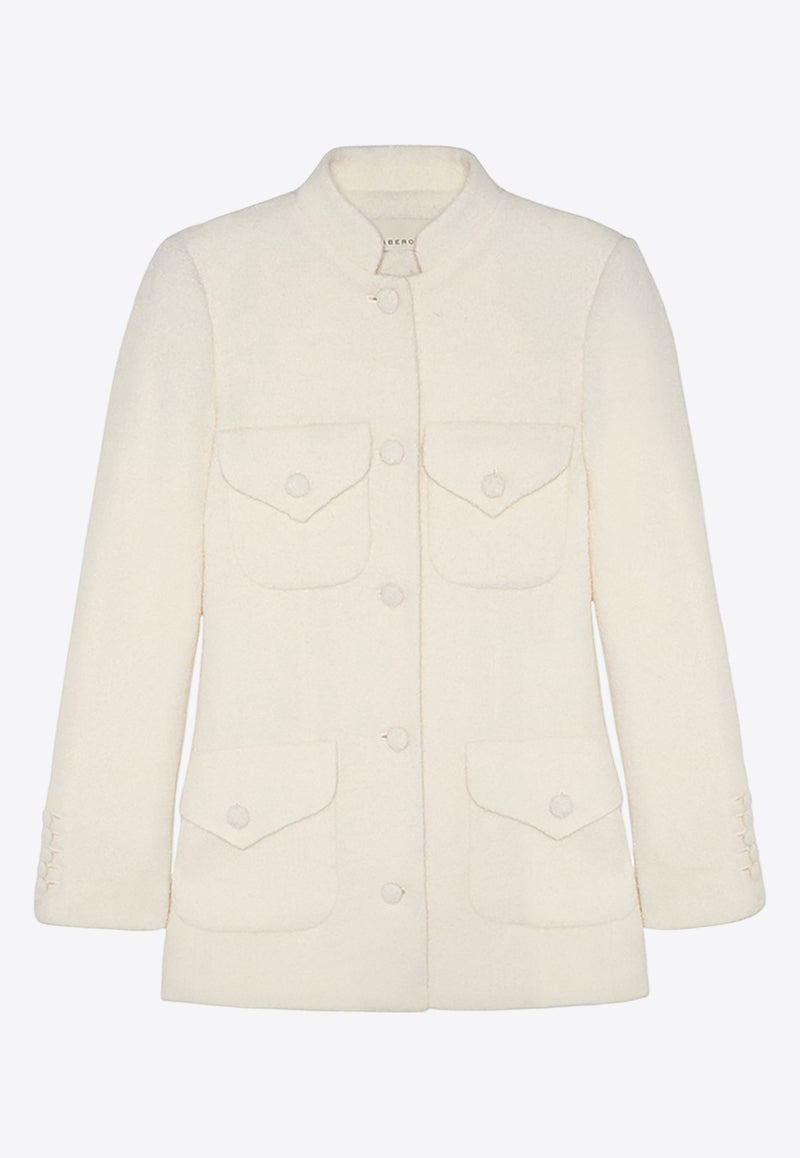 Liberowe Raja Signature Fine Tweed Jacket JKT1FTIIVORY