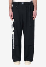 Adidas  Logo-Printed Track Pants JN3704PL/Q_ADIDY-BLK