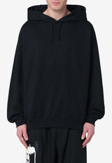 Adidas  Logo-Printed Hooded Sweatshirt JN4882CO/Q_ADIDY-BLK