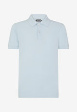 Tom Ford Short-Sleeved Polo T-shirt JPS002-JMC007S23 HB063 Sky Blue