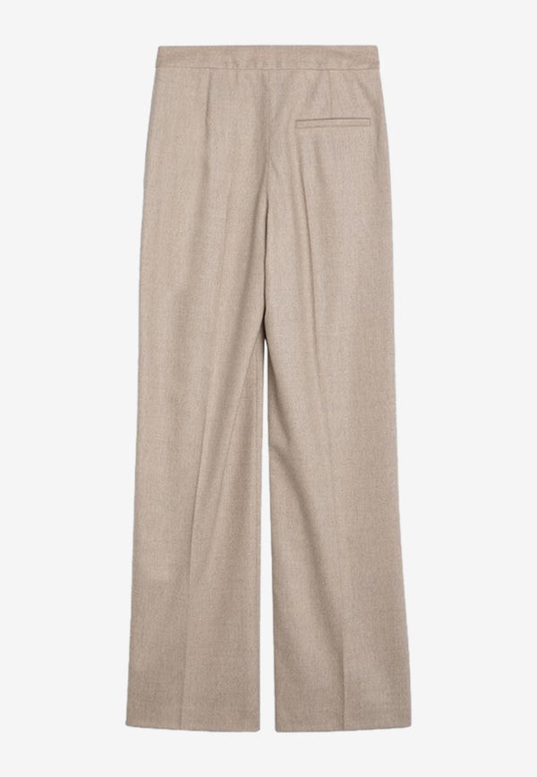 Loulou Studio Wool-Blend Wide-Leg Pants Beige JUNOWO/P_LOULO-BE