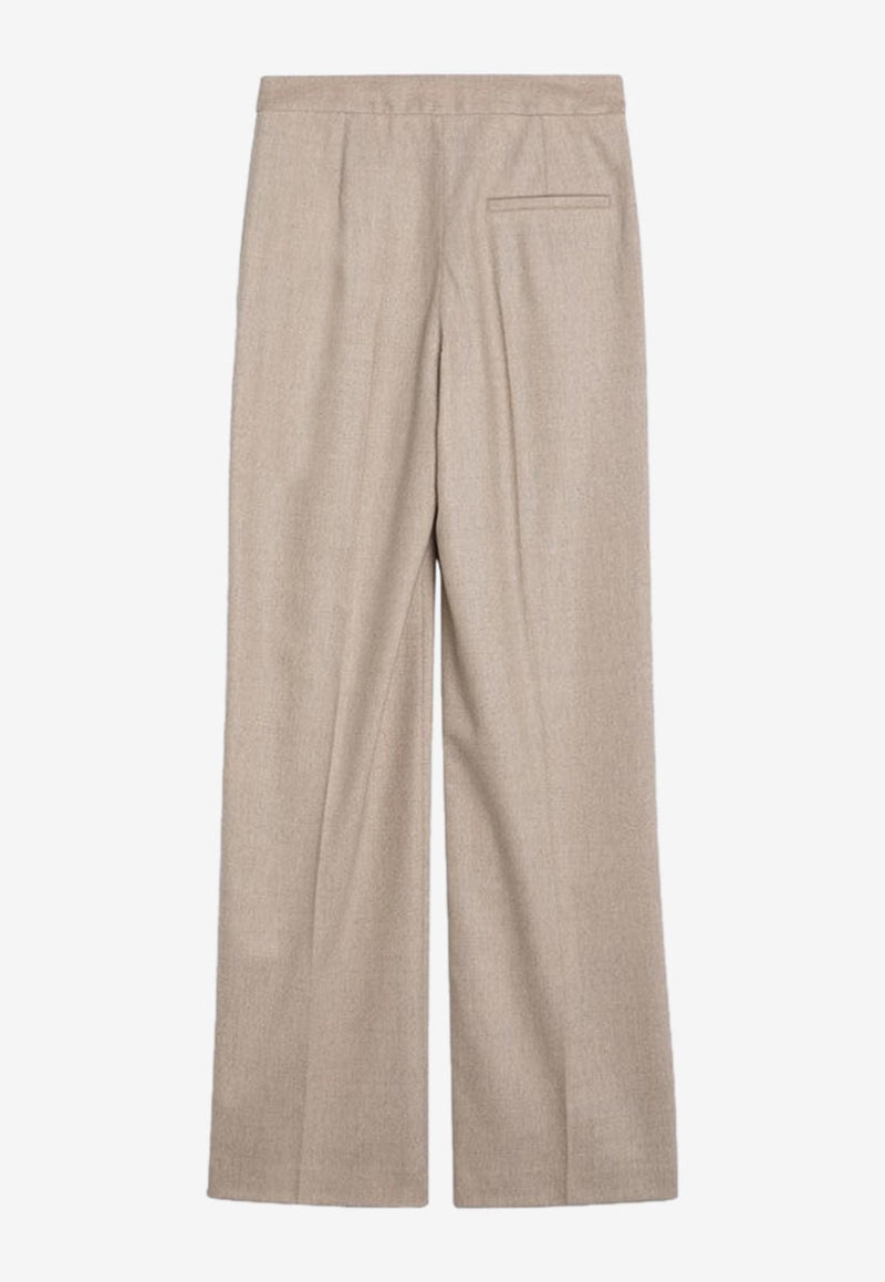 Loulou Studio Wool-Blend Wide-Leg Pants Beige JUNOWO/P_LOULO-BE