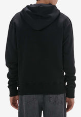 JW Anderson Canary Embroidered Drawstring Hoodie Black JW0186_PG1632_999