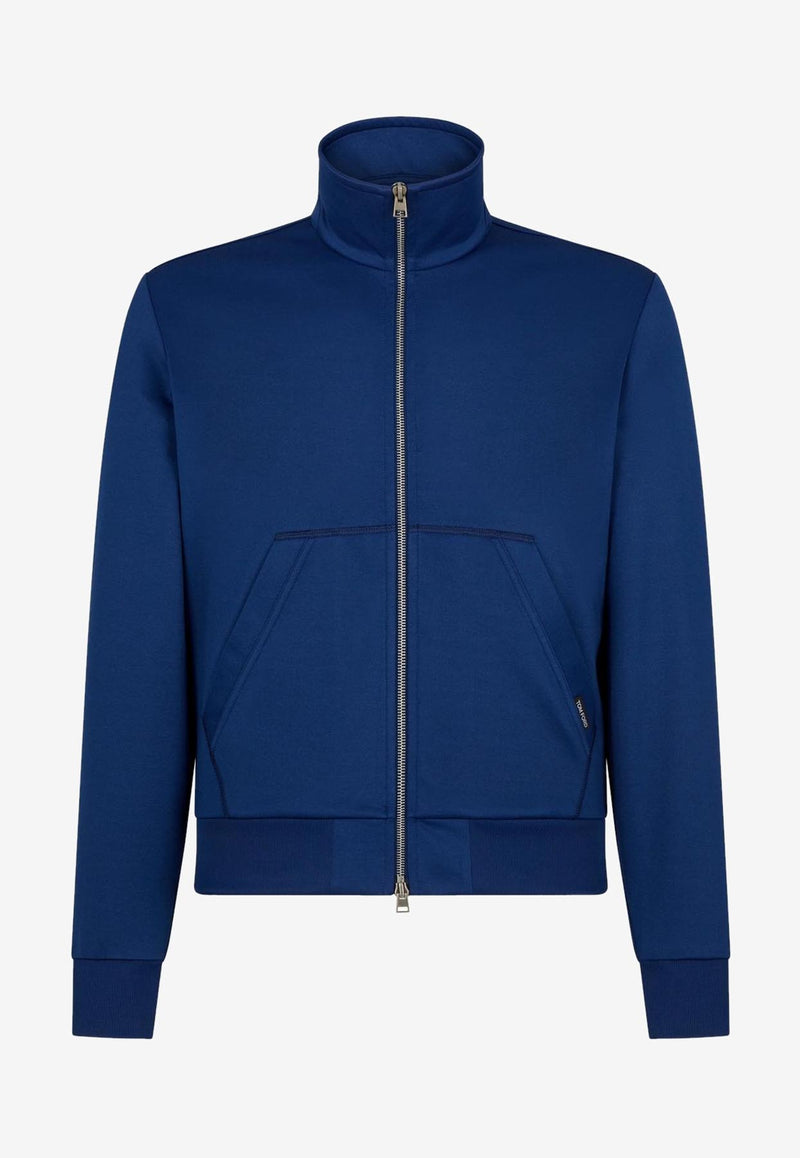 Tom Ford Zip-Up Track Jacket JZL001-JMN001S23 HB745 Blue