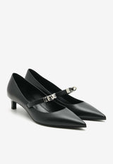 Hermès Kiara 40 Pumps in Black Calfskin with Palladium Hardware K40PBCPHW