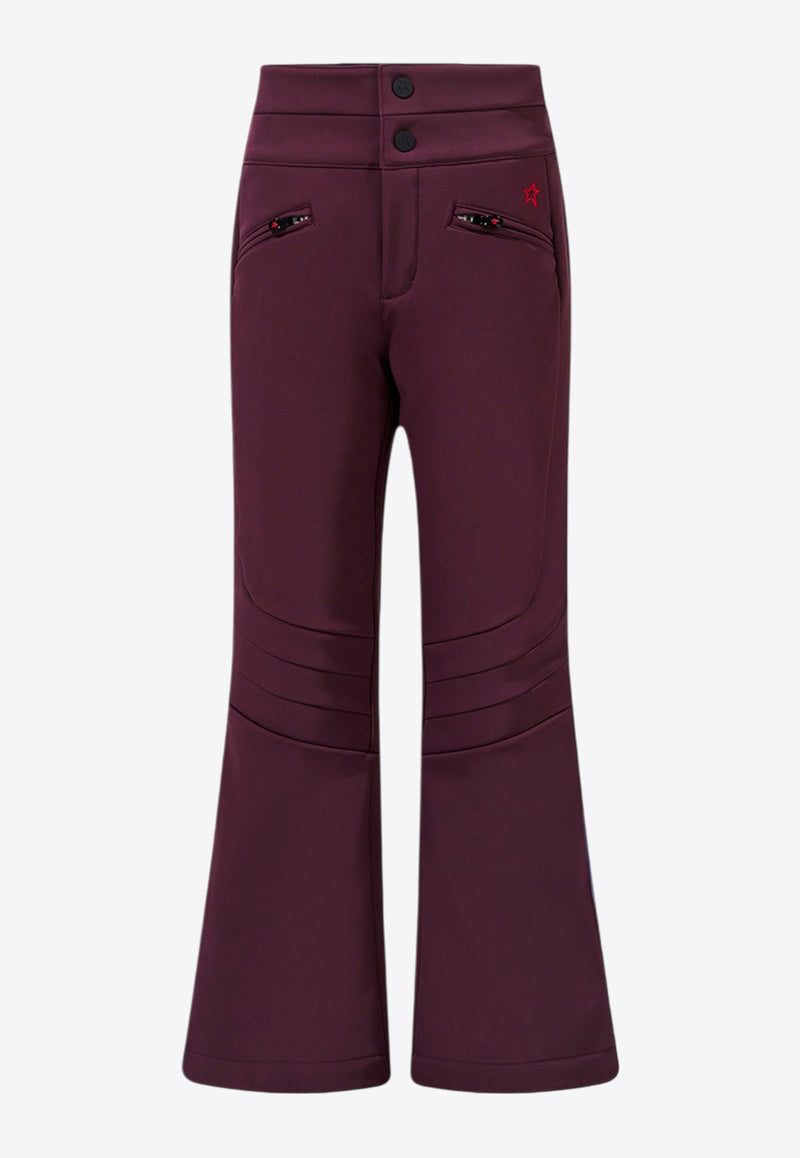 Perfect Moment Kids Girls Aurora Flared Pants Burgundy K6000437BURGUNDY