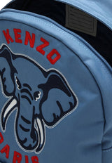 Kenzo Kids Boys Embroidered Elephant Backpack Blue K60603PL/P_KENZO-780