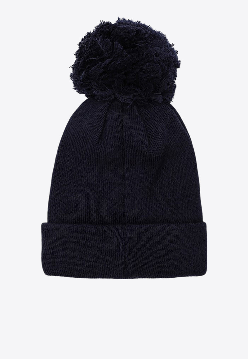 Kenzo Kids Boys Embroidered Pom Pom Beanie Navy K60608-BCO/P_KENZO-84A