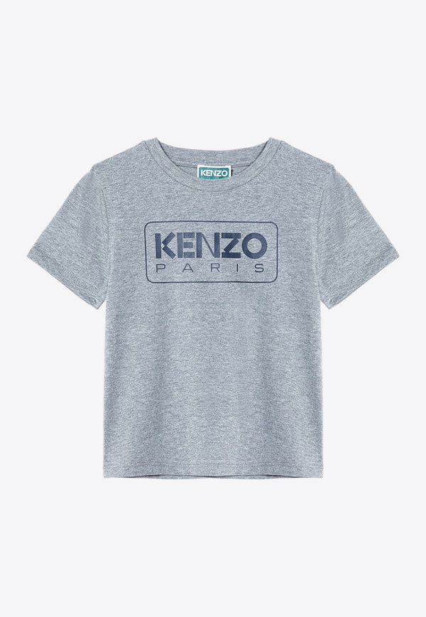 Kenzo Kids Boys Printed Logo T-shirt Gray K60741-BCO/P_KENZO-A29