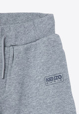 Kenzo Kids Boys Logo Print Track Pants Gray K60794-BCO/P_KENZO-A29