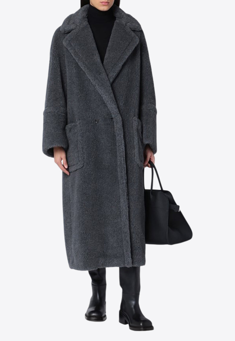 Max Mara Kadiak Oversized Teddy Coat Gray KADIAKWO/P_MAXM-001