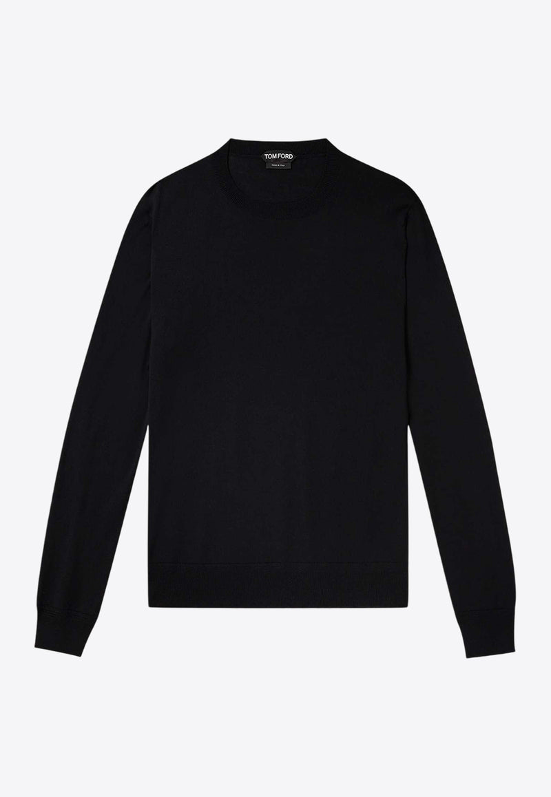 Tom Ford Merino Wool Crewneck Sweater KCL006-YMW010S23 HB800 Navy