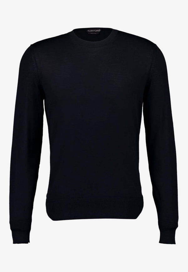 Tom Ford Crewneck Wool Sweater KCL006-YMW070S25 LB999 Black