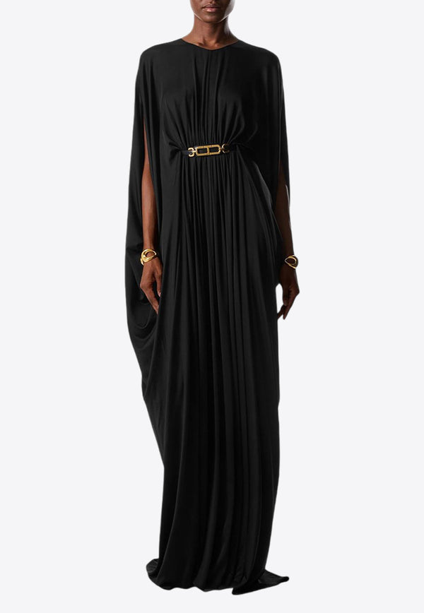 Tom Ford Satin Belted Kaftan KFJ015-JEX106 LB999 Black