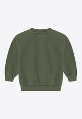 American Vintage Kids Boys Izubird Sweatshirt Green KIZU03BH24CO/P_AMERI-KAKVIN